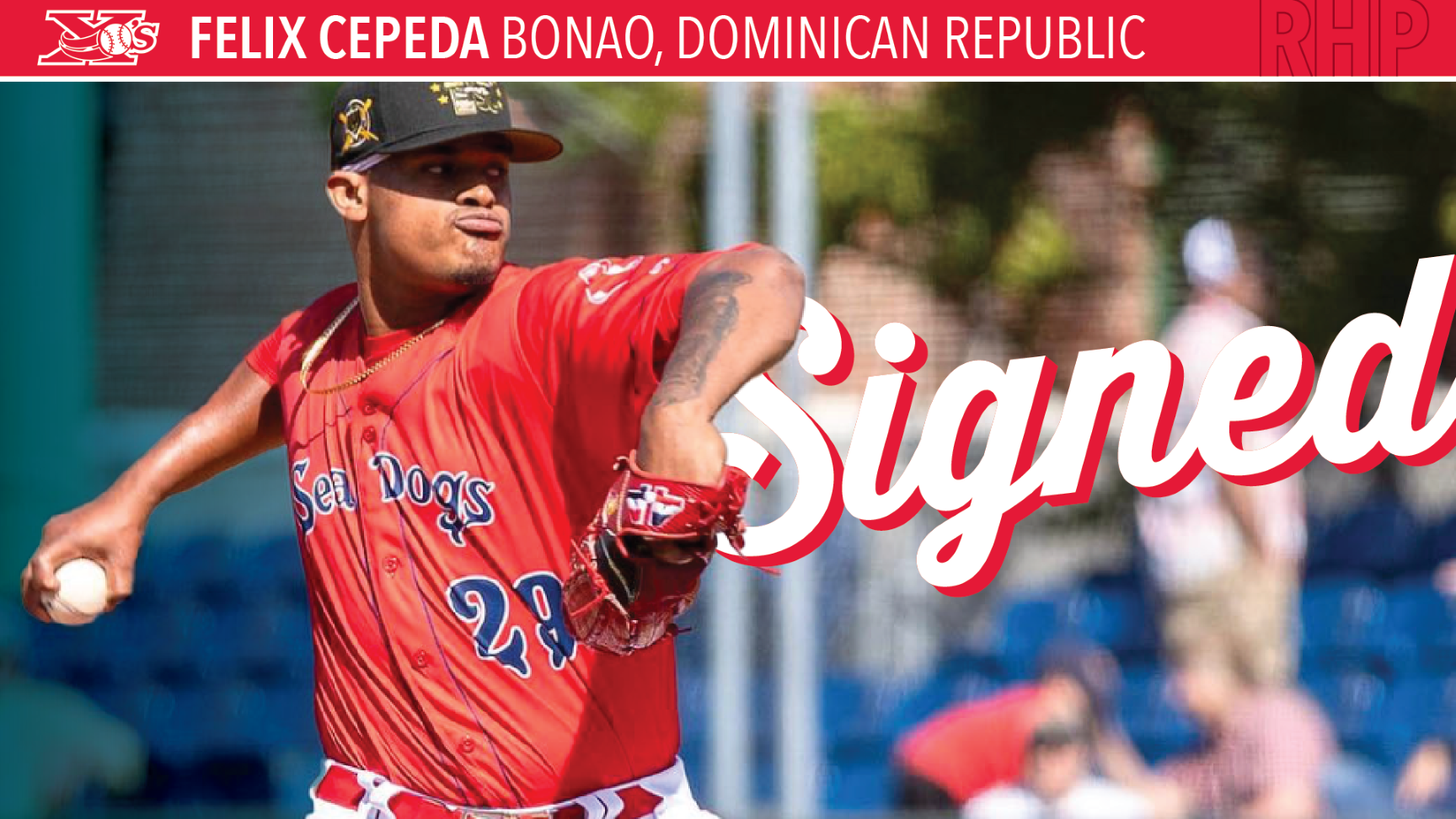 EXPLORERS SIGN RIGHT-HANDER CEPEDA