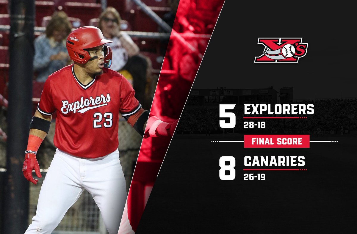 CANARIES FEND OFF EXPLORERS’ RALLY IN 8-5 WIN