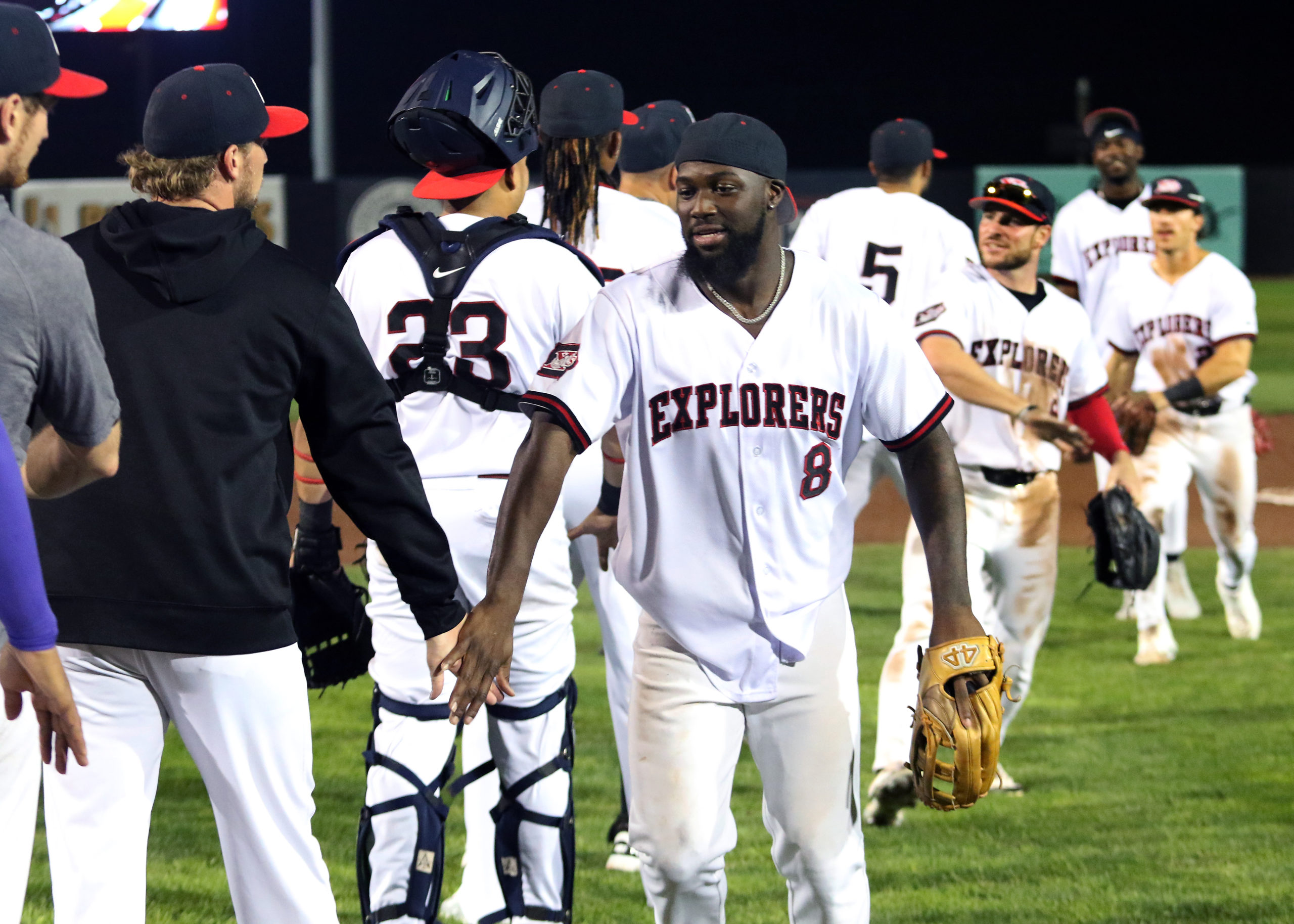 PLAYOFF BOUND EXPLORERS RETURN HOME