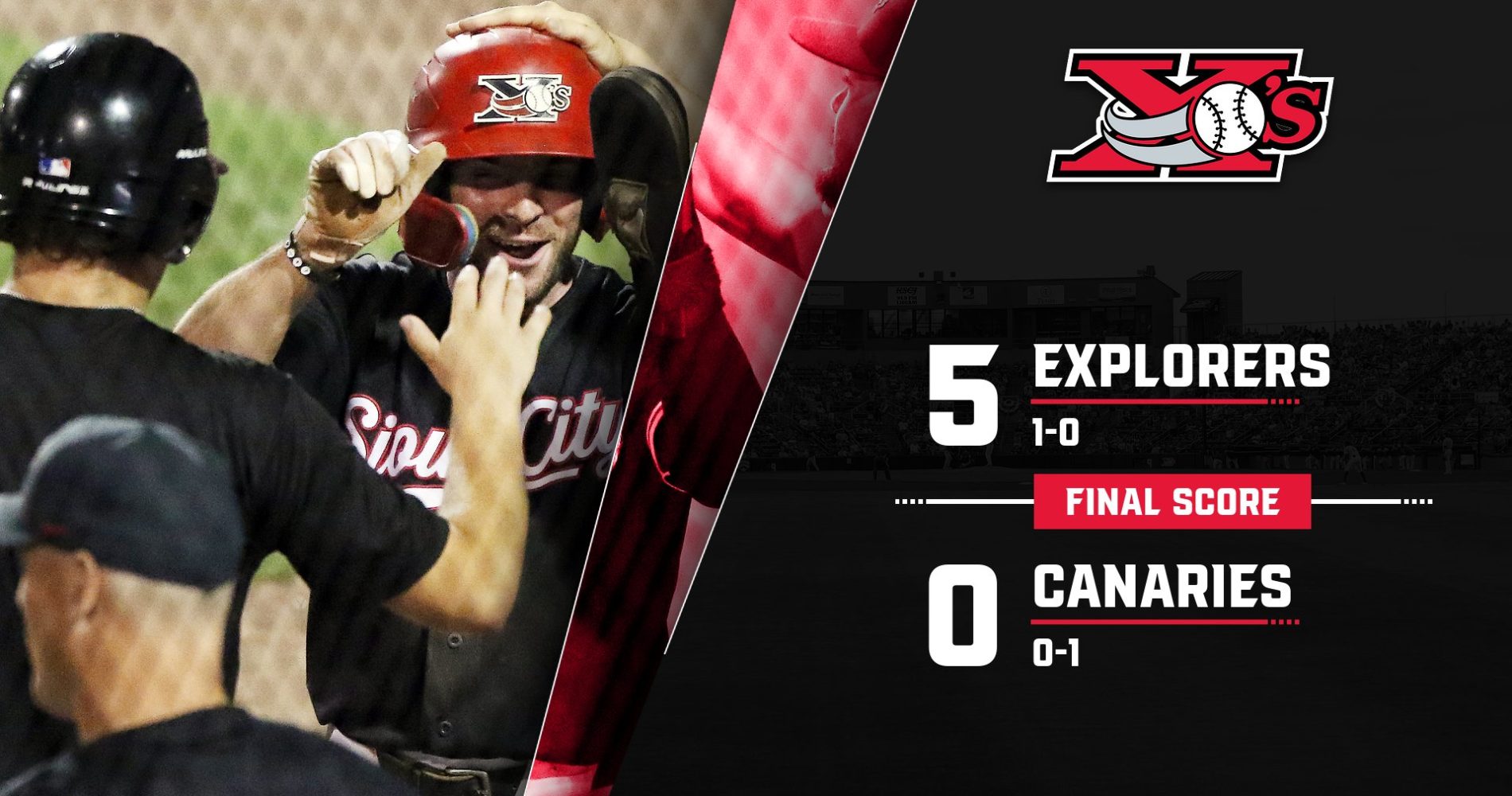SIOUX CITY SHUTS OUT SIOUX FALLS TO TAKE GAME ONE