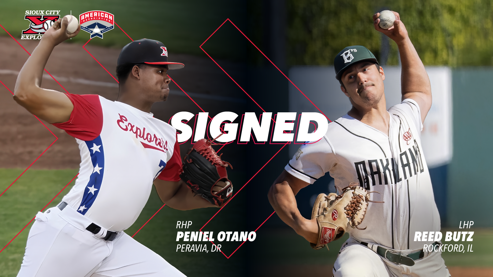  SIOUX CITY ADDS RIGHTY OTAÑO AND LEFTY BUTZ