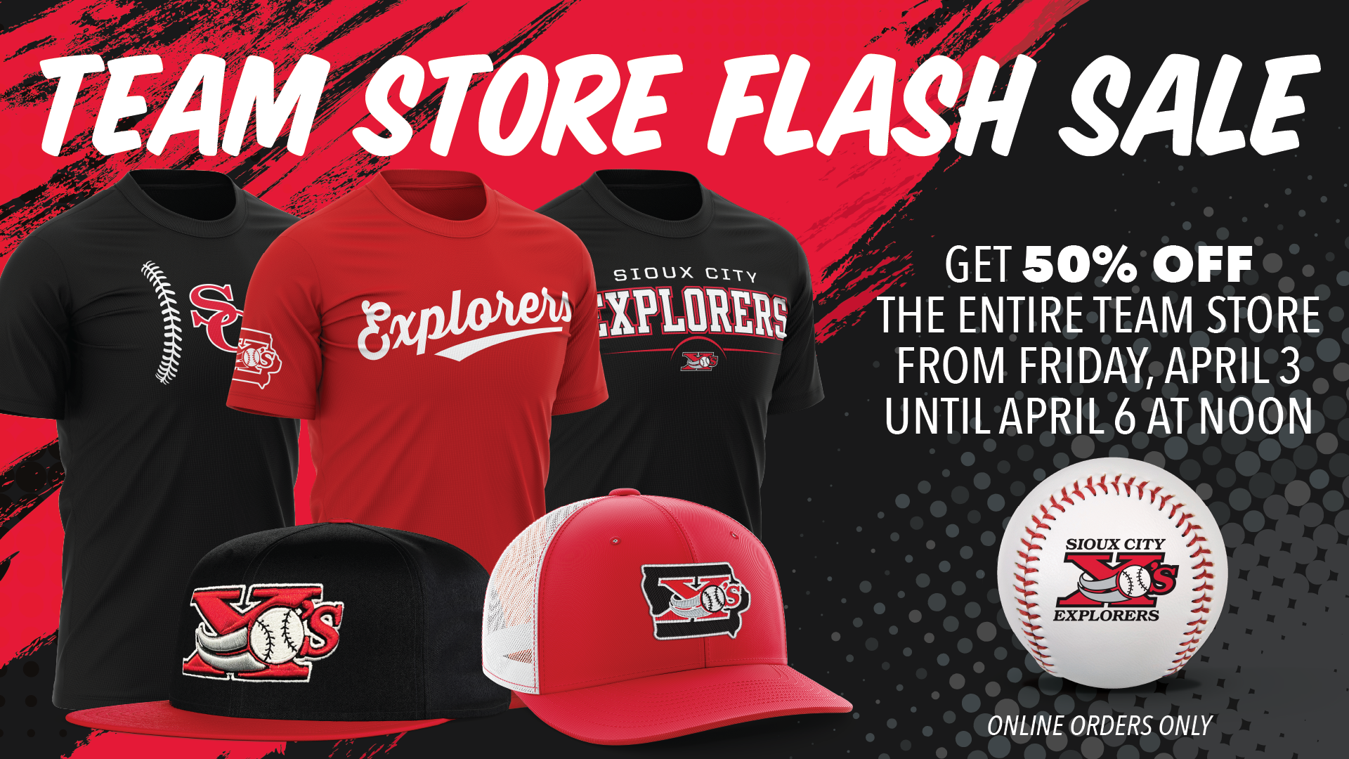 50 Days Away Means 50% in the Team Store!