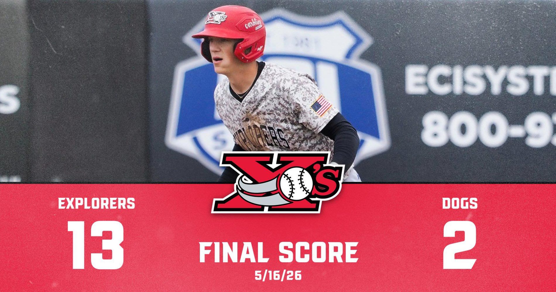 EXPLORERS OFFENSE ERUPTS EARLY IN DOMINANT 13-2 WIN