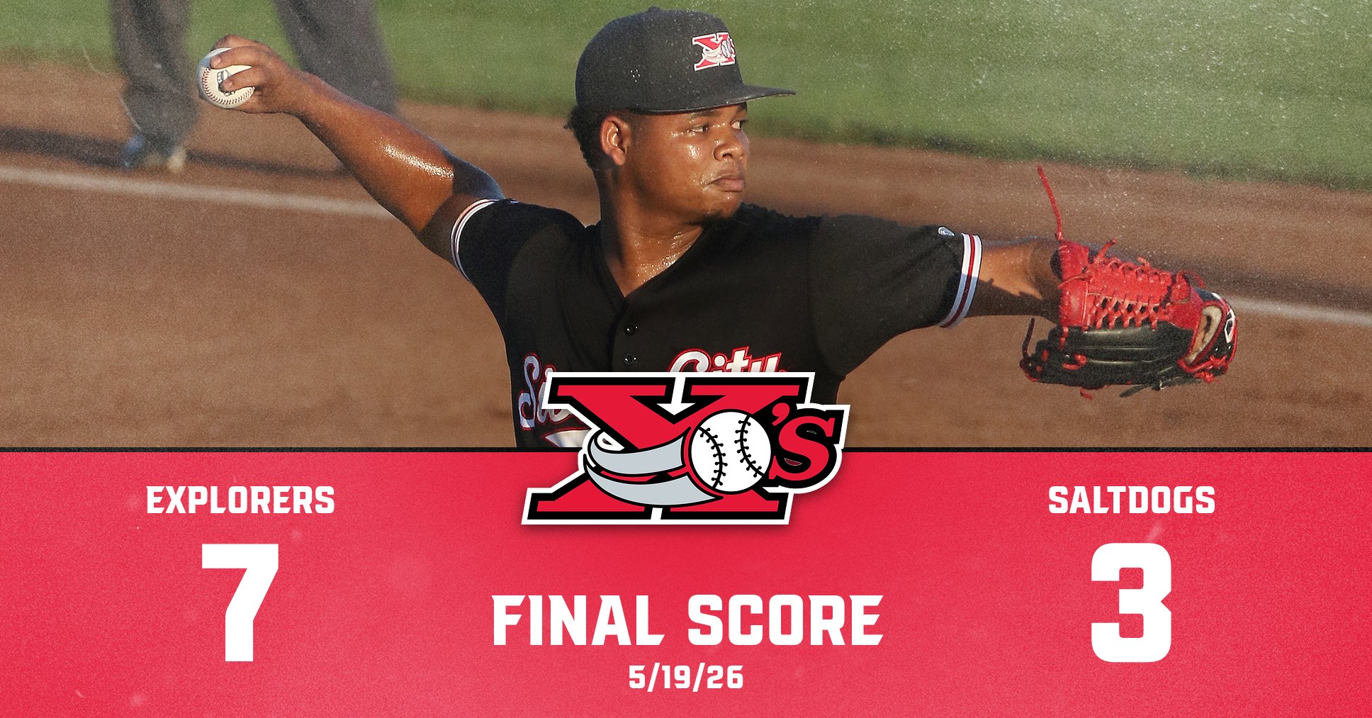 EXPLORERS ROLL PAST SALTDOGS 7-3 