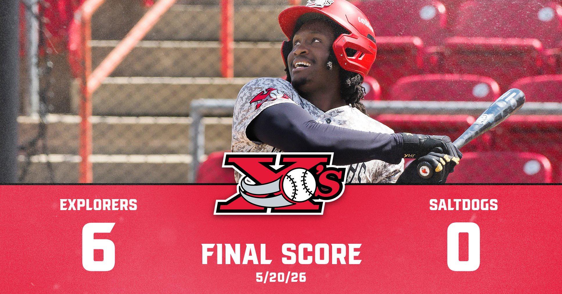 EXPLORERS SPLIT A PAIR WITH SALTDOGS