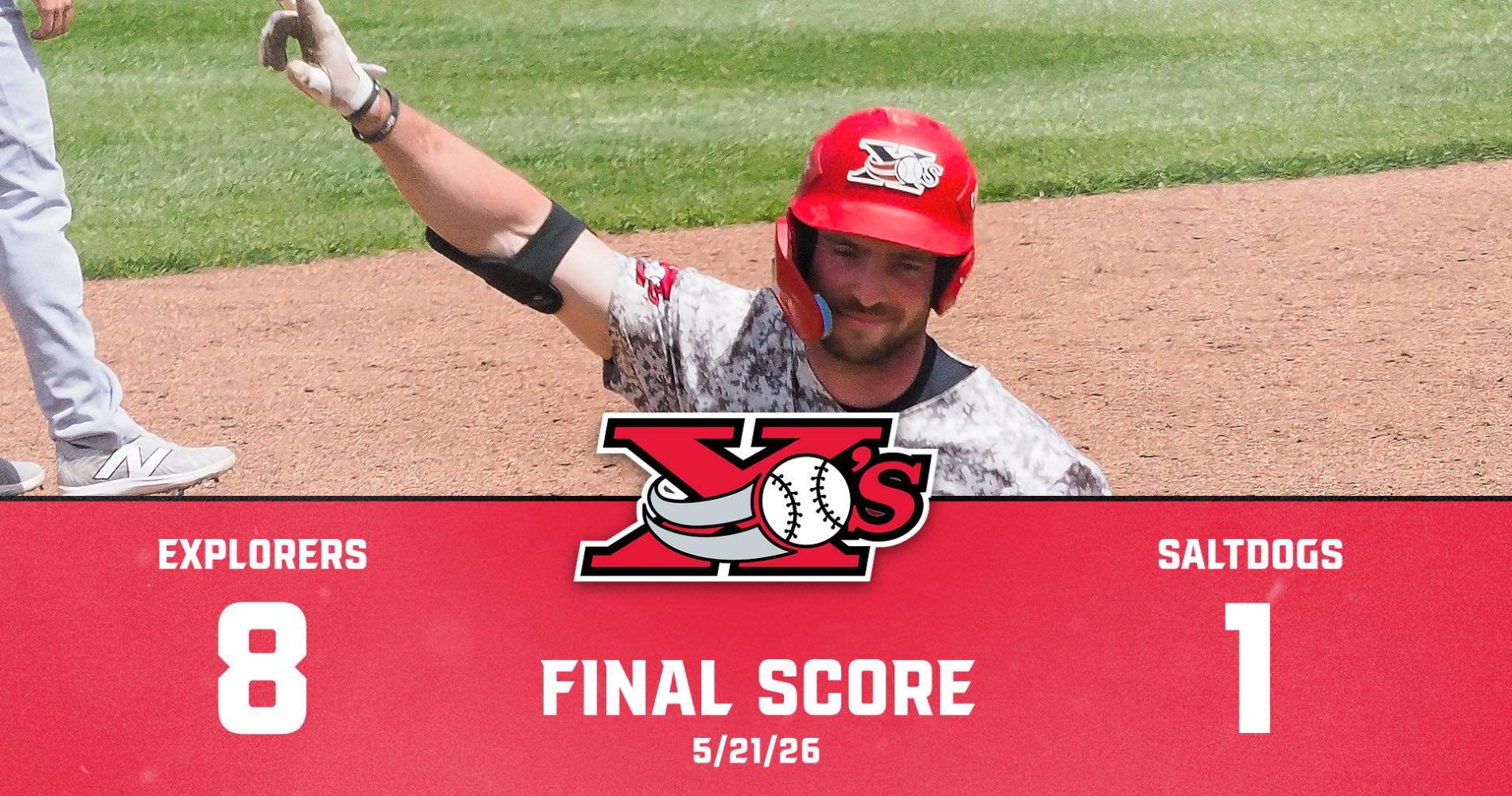 EXPLORERS STORM PAST SALTDOGS