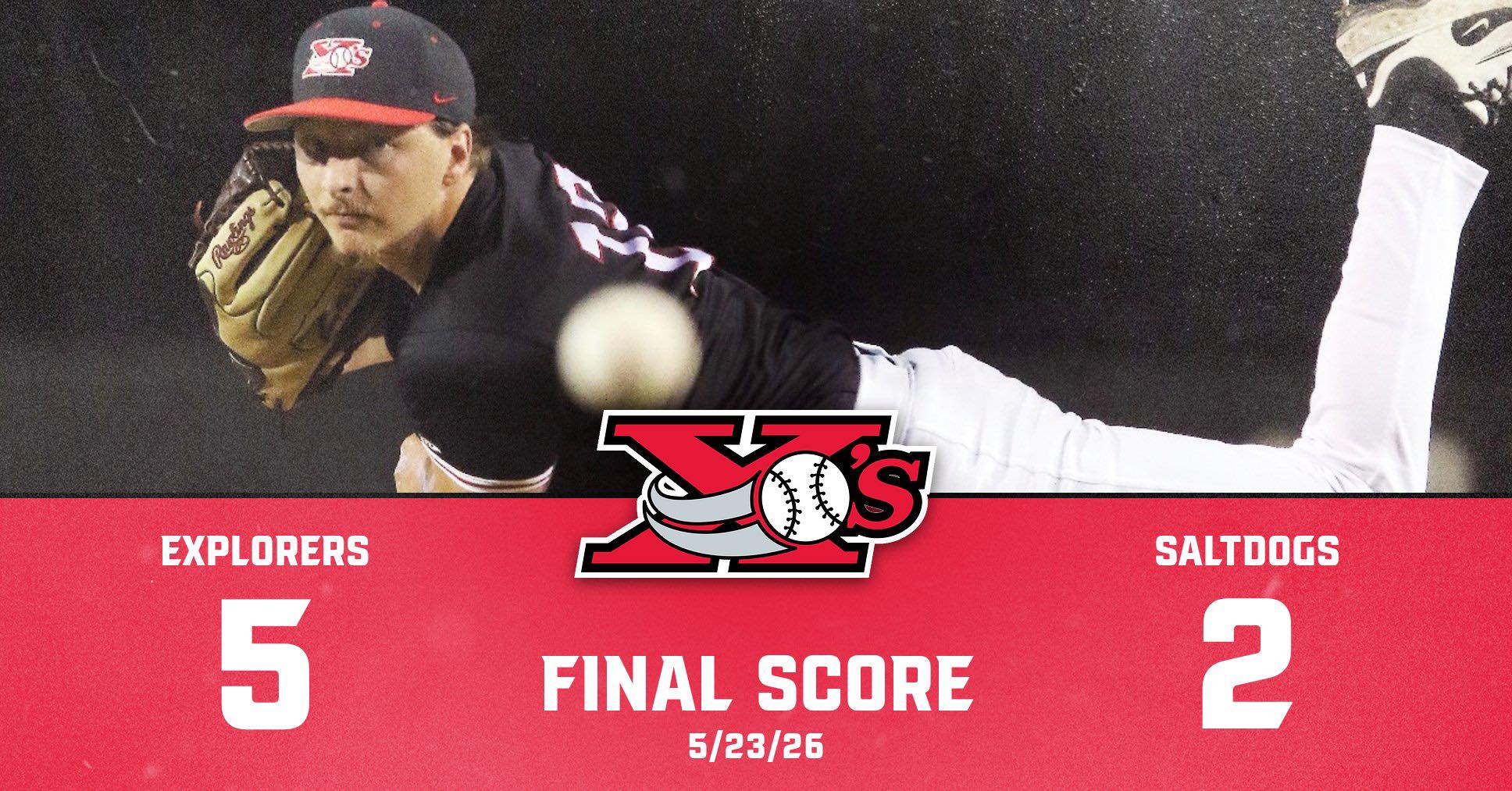 EXPLORERS RIDE BULLPEN TO TOP SALTDOGS