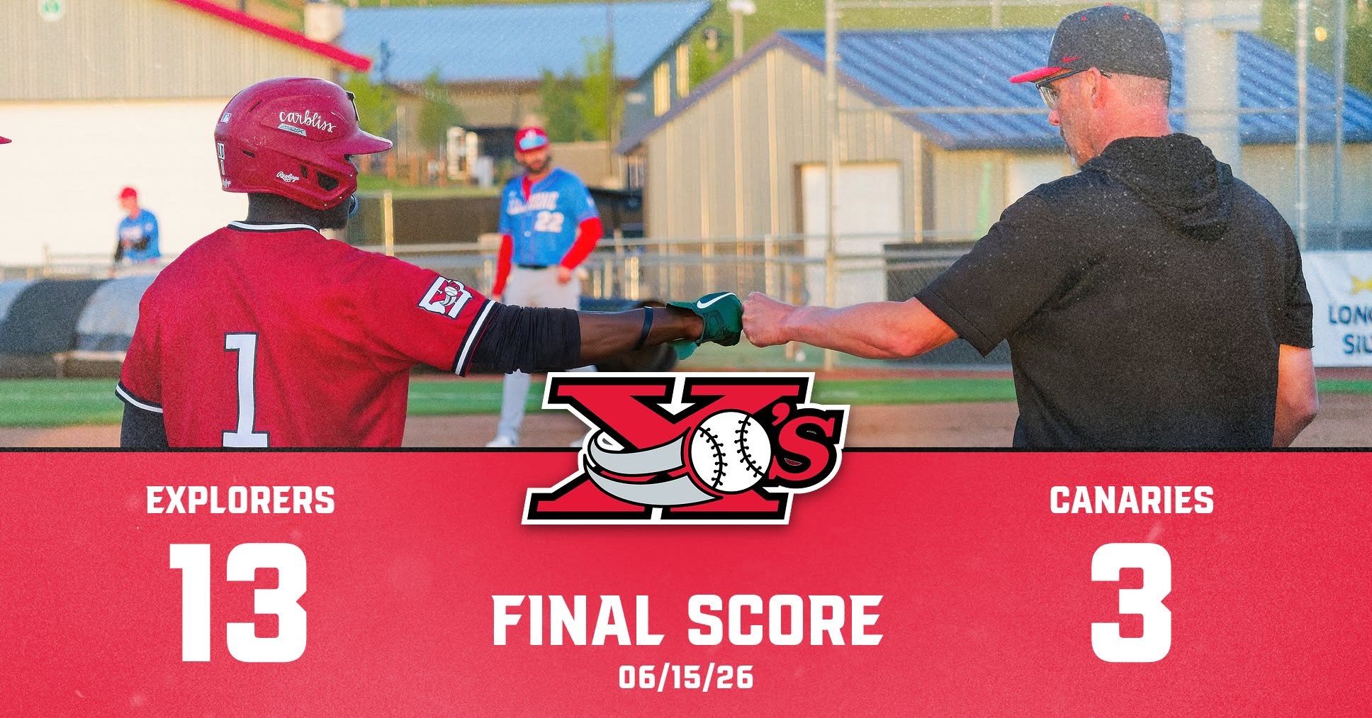 EXPLORERS ROLL TO 13-3 WIN