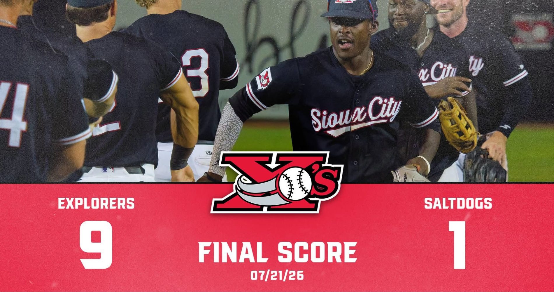 SIOUX CITY SNAPS SKID WITH DOMINANT 9–1 VICTORY IN LINCOLN