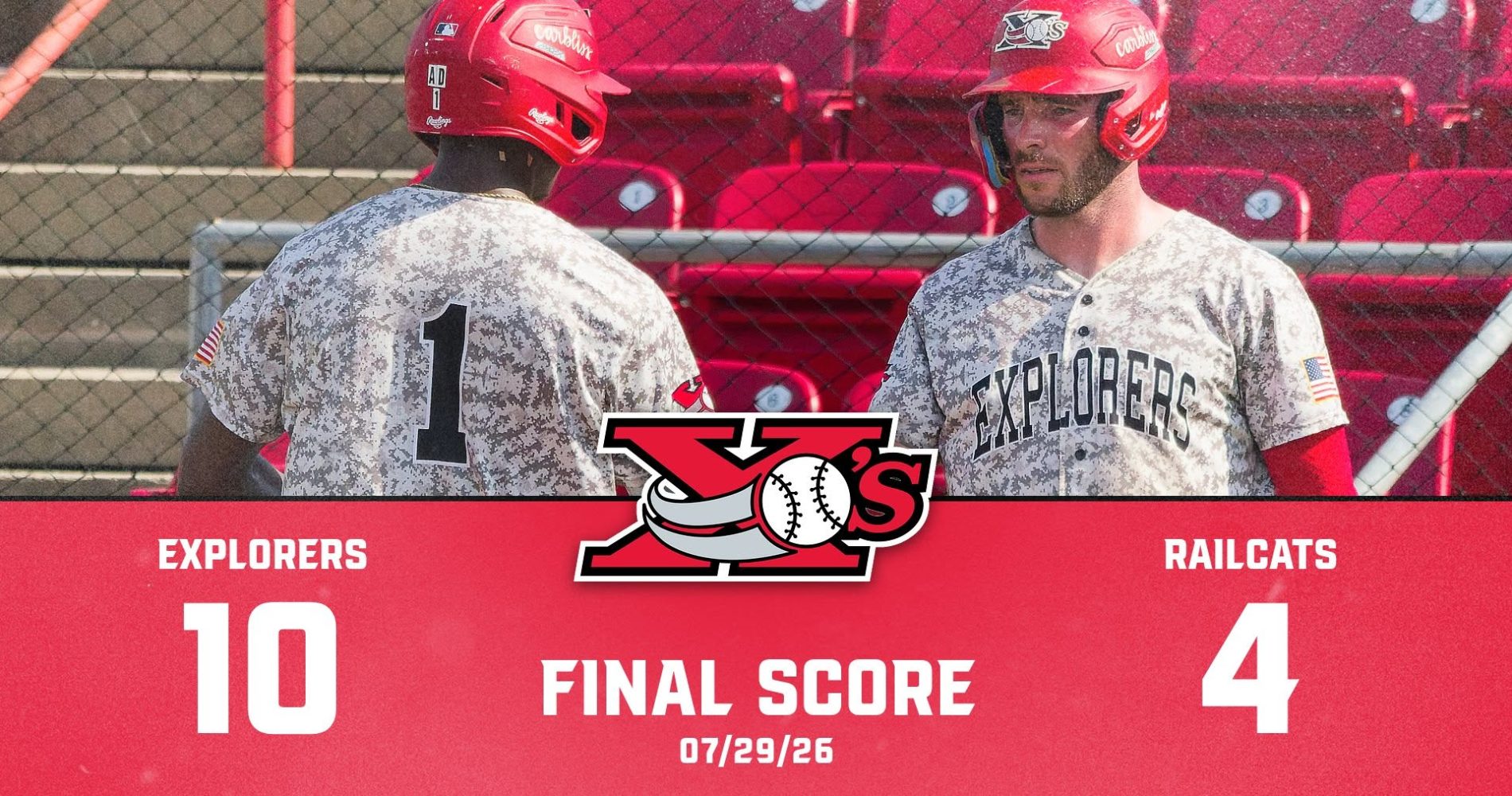 SIOUX CITY ERUPTS FOR SEASON‑HIGH INNING BEATS RAILCATS 10–4