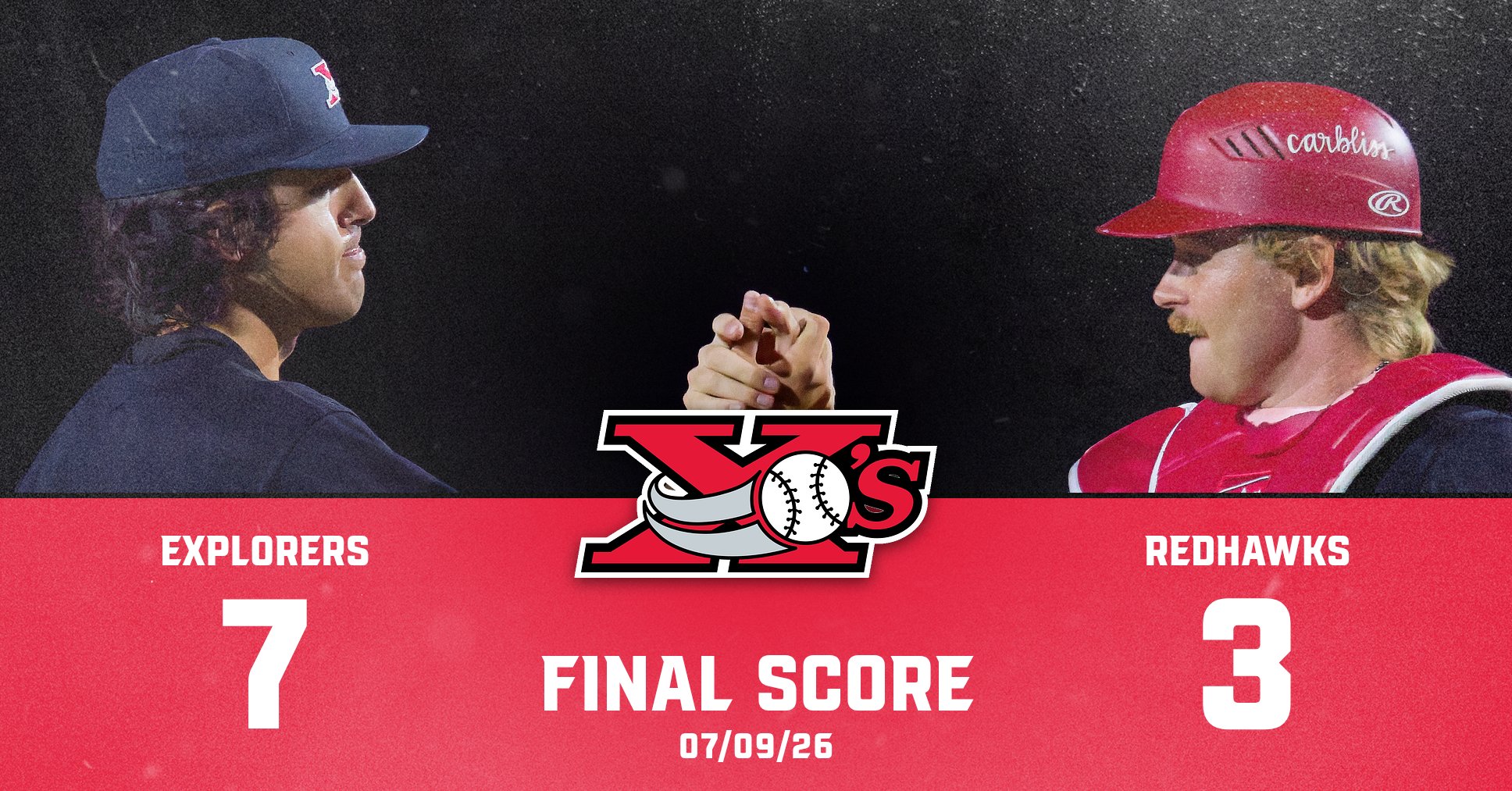 MERTENS SHINES IN RELIEF AS EXPLORERS BEAT REDHAWKS 7-3