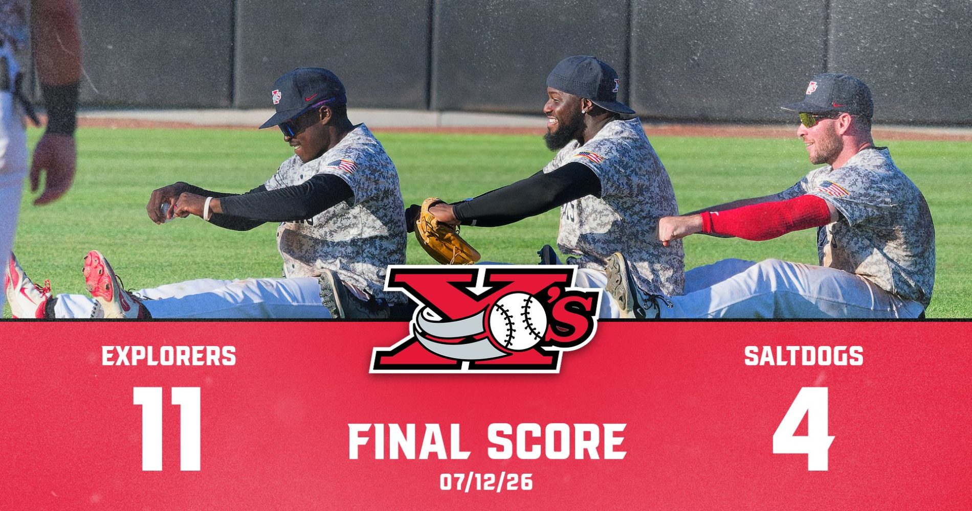 EXPLORERS RIDE BIG SIXTH INNING TO 11-4 WIN
