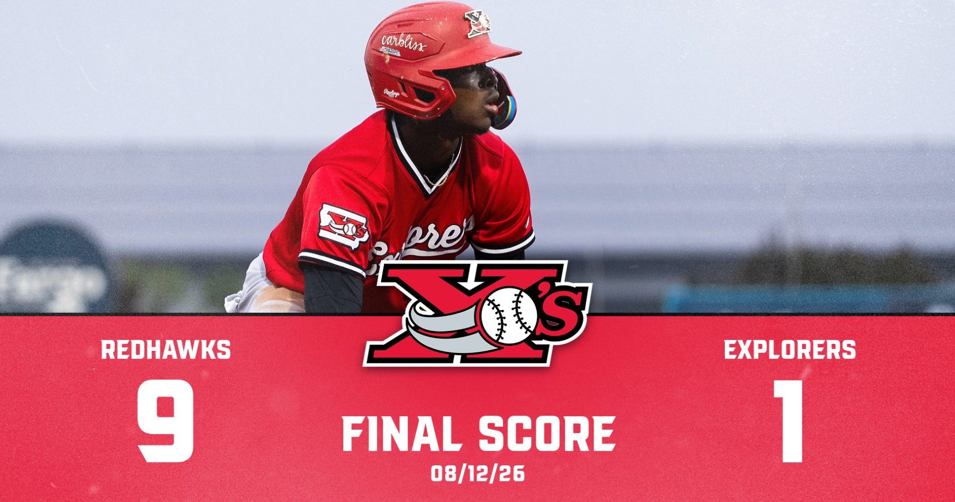 REDHAWKS’ BIG THIRD INNING DROPS EXPLORERS 9–1
