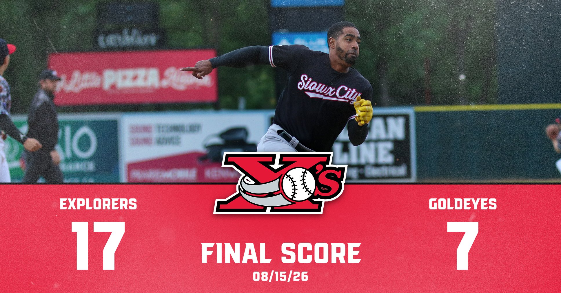 SIOUX CITY ERUPTS FOR SEASON‑HIGH 17 IN 17–7 WIN