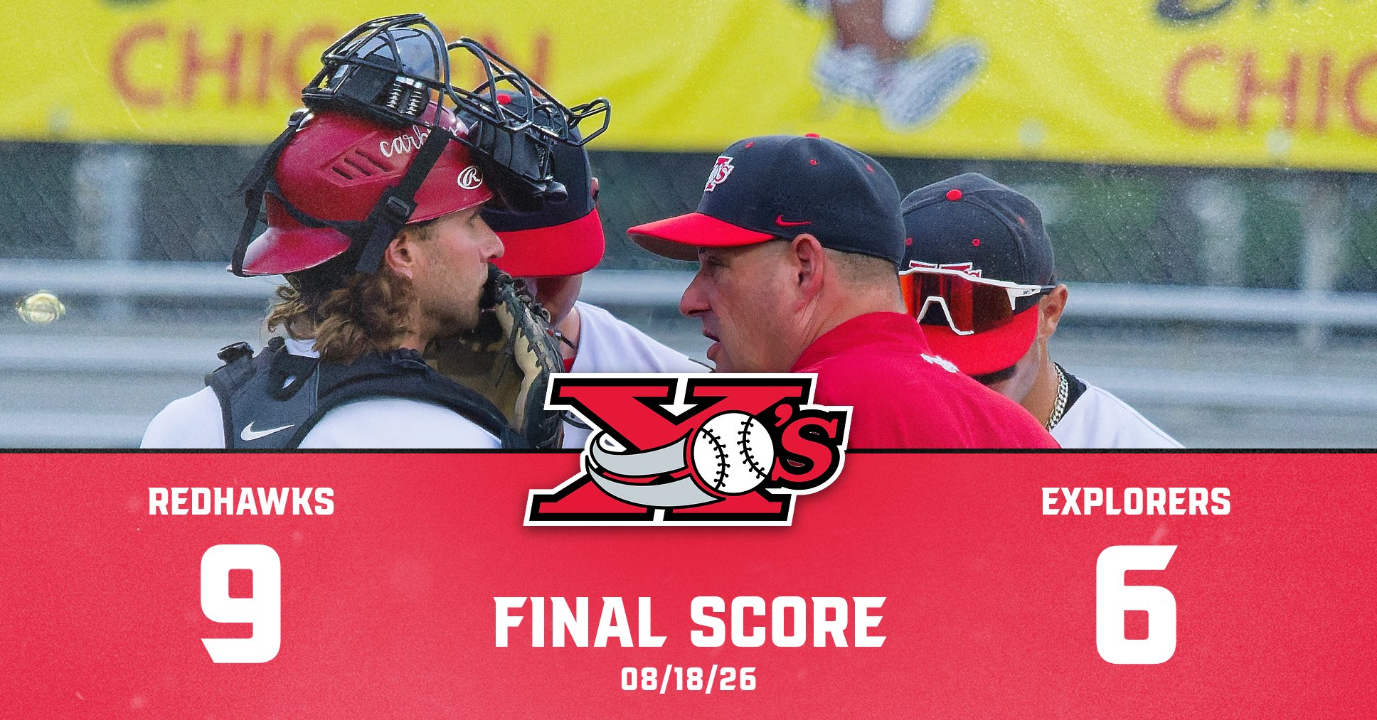 EARLY HOLE SINKS EXPLORERS IN 9–6 LOSS TO REDHAWKS