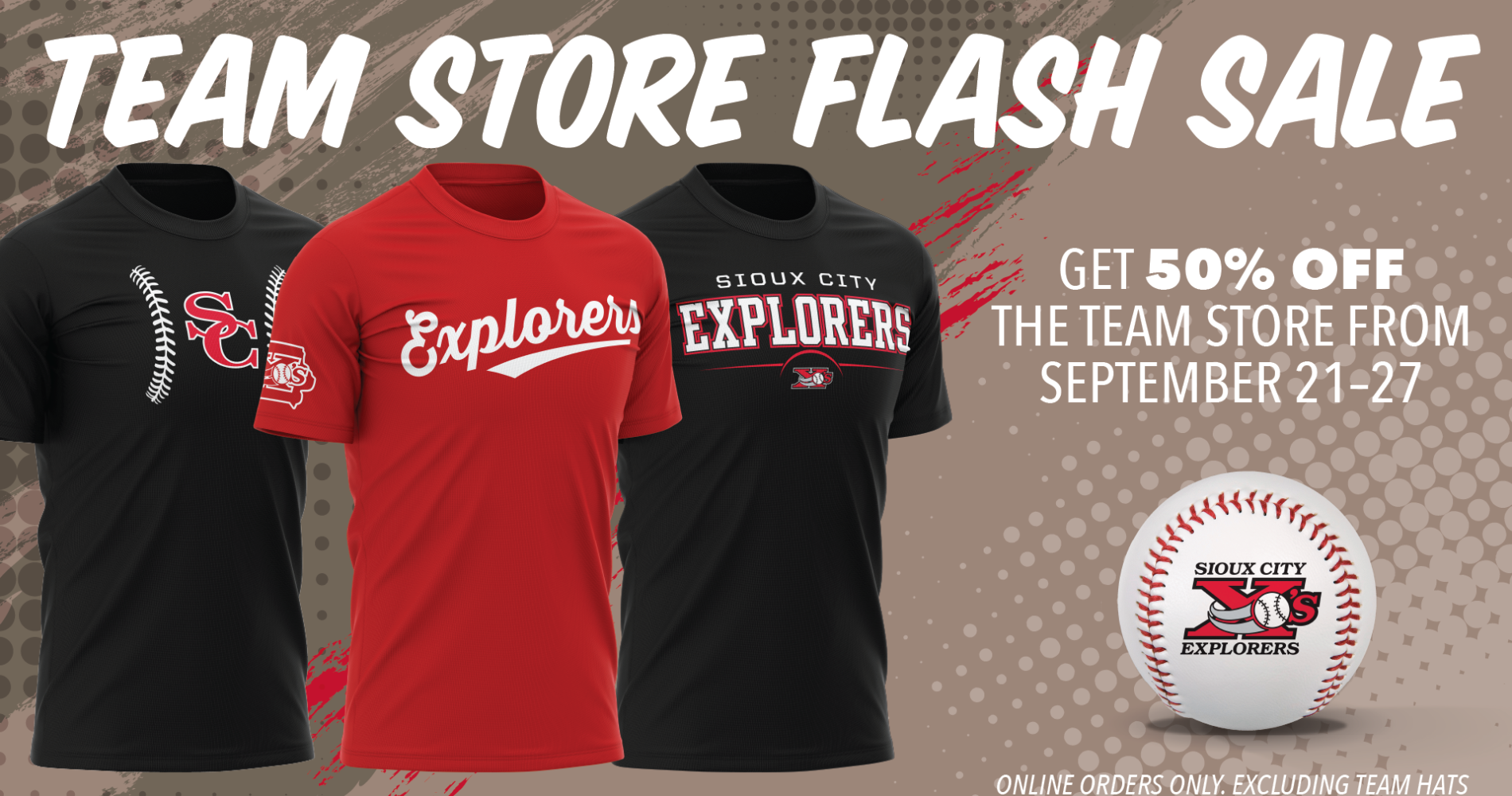 50% OFF IN THE X’S ONLINE TEAM STORE!!!