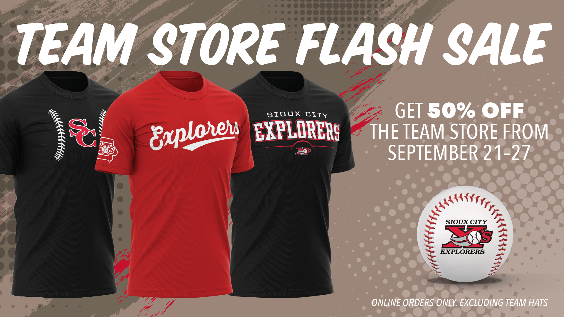 50% OFF IN THE X’S ONLINE TEAM STORE!!!